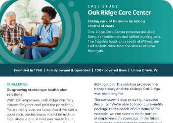 Case study graphic: Delivering value to health plan clients